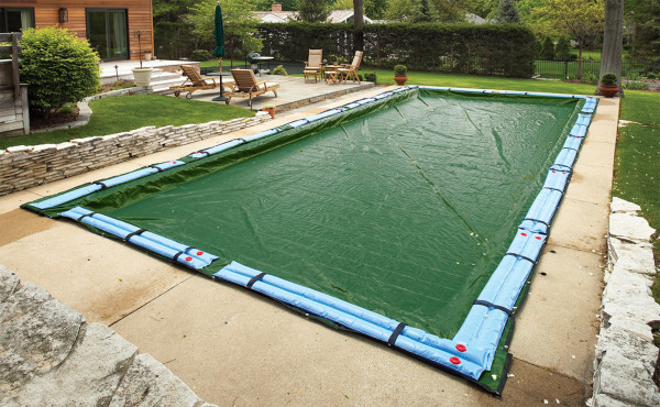 35' x 65' Winter Cover for 30' x 60' Rectangle Pool 12 Yr. Green